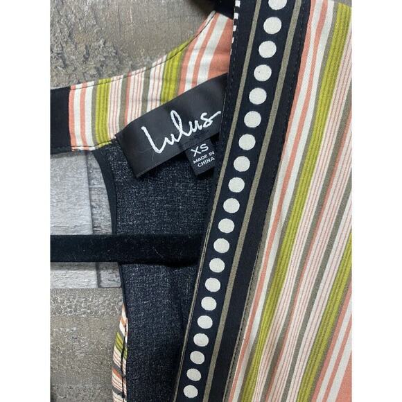 Lulus Montecito Black Print Maxi Dress Women's Size Medium 100% Rayon XS - Picture 4 of 9